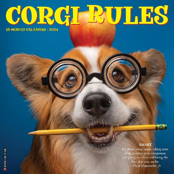 2024 Wall Calendar | Corgi Rules
