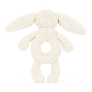 Jellycat Bashful Cream Bunny Ring Rattle