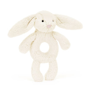 Jellycat Bashful Cream Bunny Ring Rattle