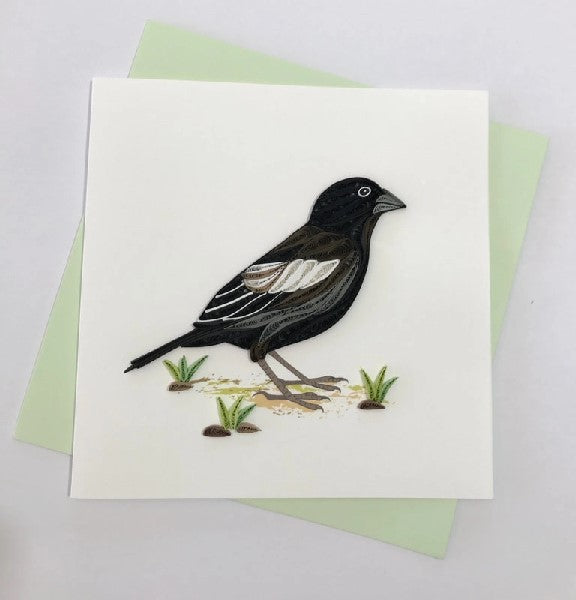 Crow Quilling Blank Art Card