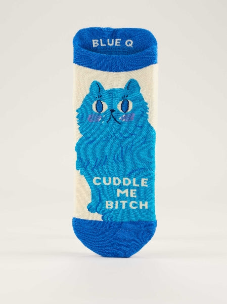 Blue Q Sneaker Socks | Cuddle Me Bitch