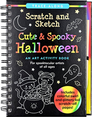 Scratch & Sketch Activity Book | Cute & Spooky Halloween