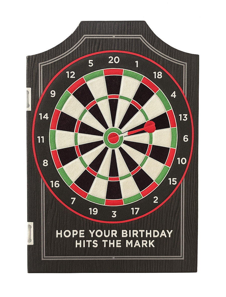 Darts Birthday Card