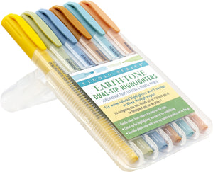 Earth-Tone Dual-Tip Highlighter Set