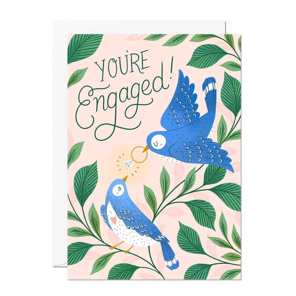 Engaged Birds Engagement Card
