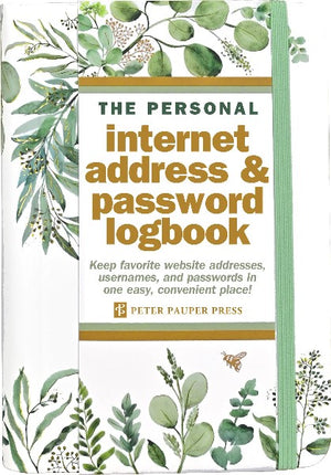 Eucalyptus Internet Address & Password Logbook