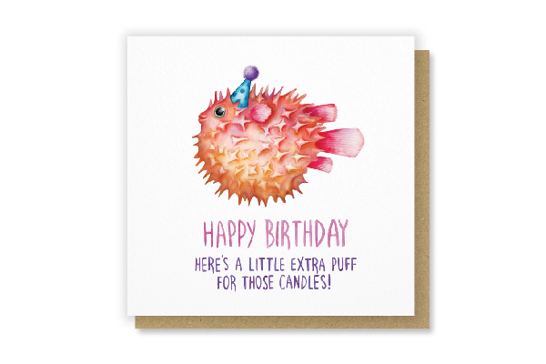 Extra Puff Birthday Card