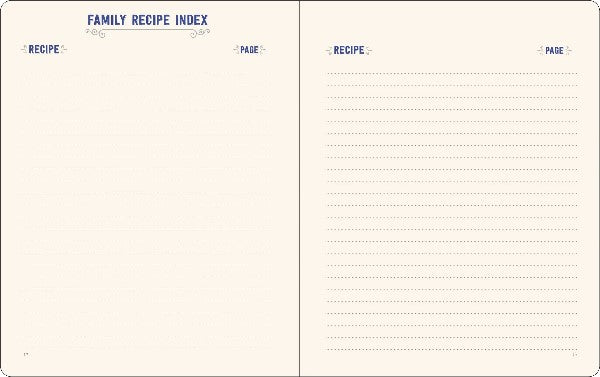 Family Recipes Book