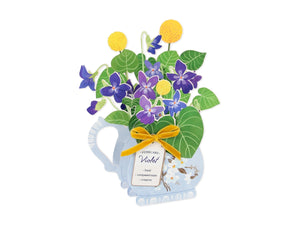 February Birth Flower Pop-Up Card