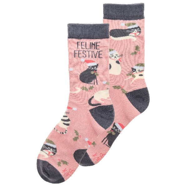 Karma Holiday Socks | Feline Festive