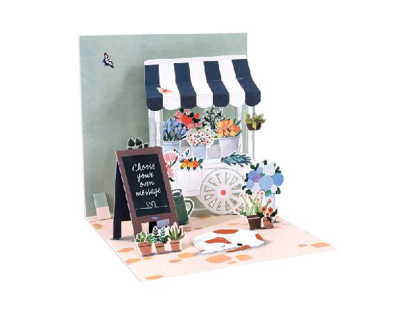 Flower Cart Pop-Up Card