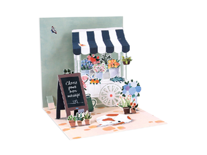 Flower Cart Pop-up Card