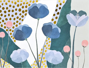 Premium  Floral Thank You Notecards