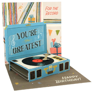 For The Record Pop-Up Card