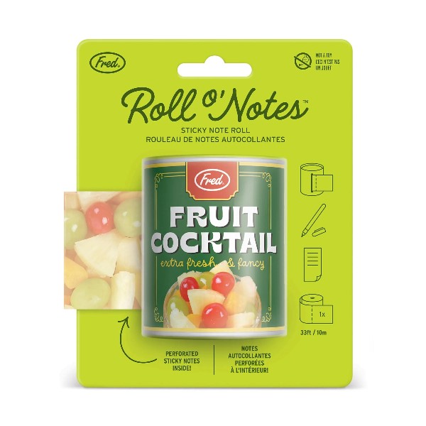 Fred & Friends Roll O' Notes | Fruit Cocktail