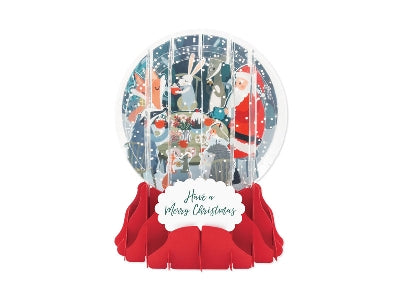 Christmas Gathering Pop Up Snow Globe Card