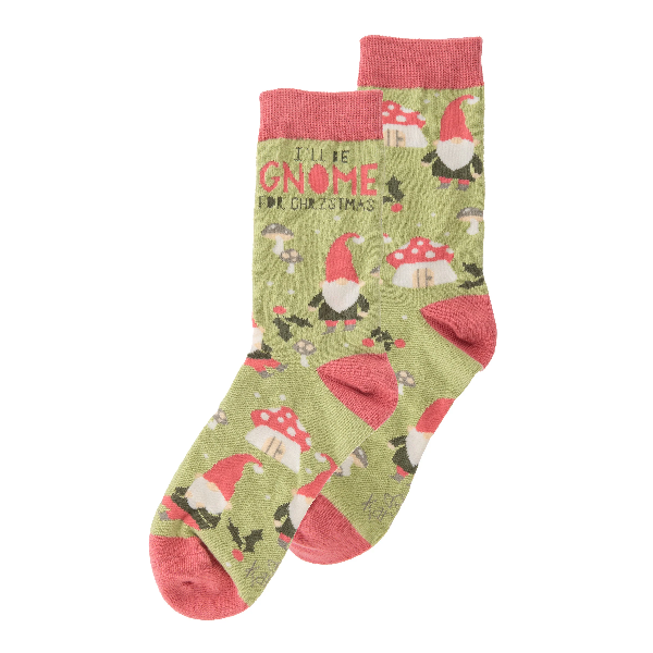 Gnome For Christmas Holiday Socks