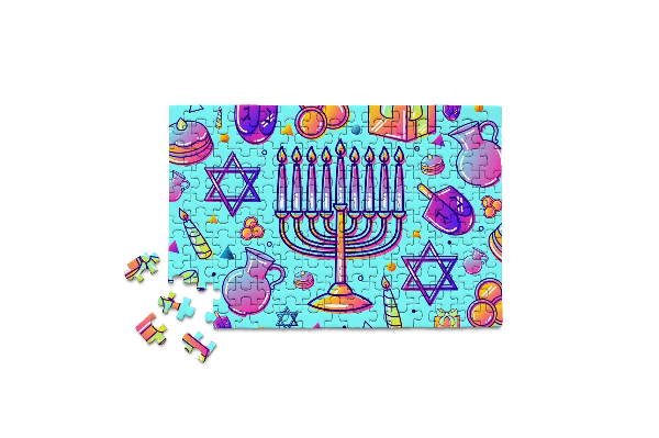 MicroPuzzles 150 Piece Mini Jigsaw Puzzle | Hanukkah