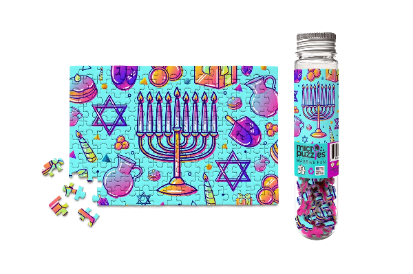 MicroPuzzles 150 Piece Mini Jigsaw Puzzle | Hanukkah