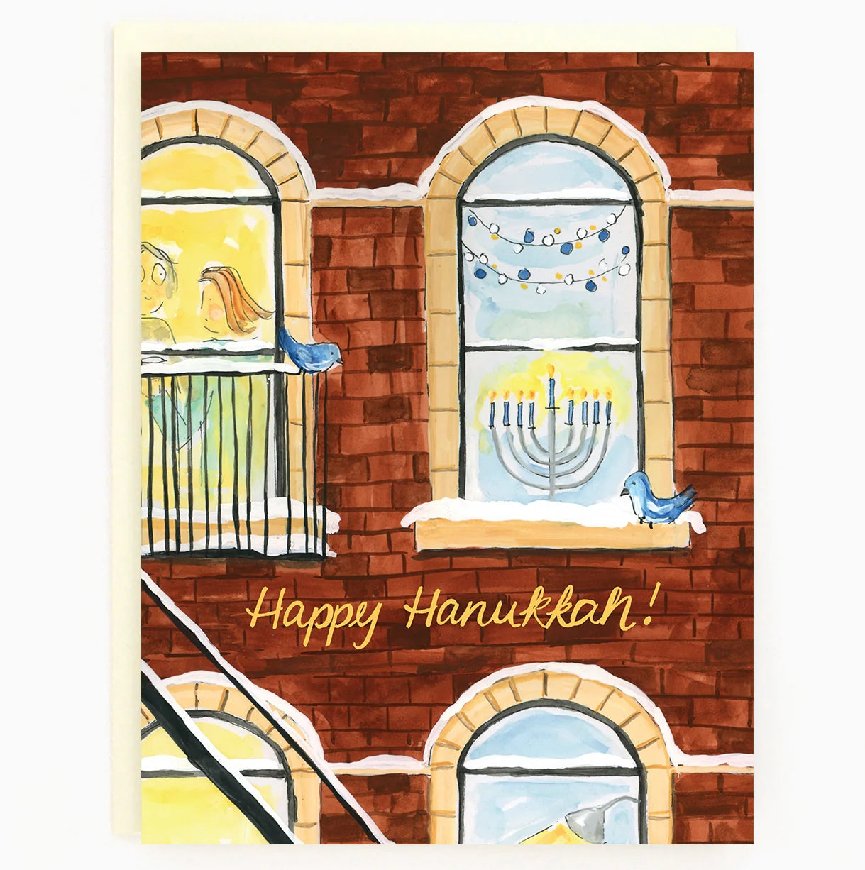 Hanukkah Window Card