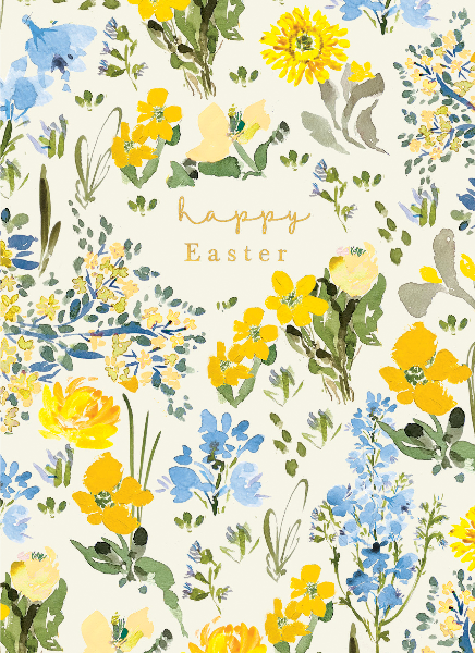Spring Flowers Easter Card