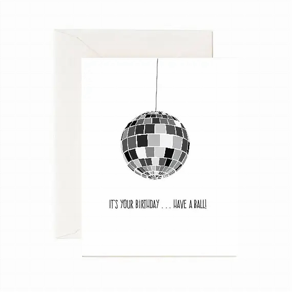 Disco Ball Birthday Card