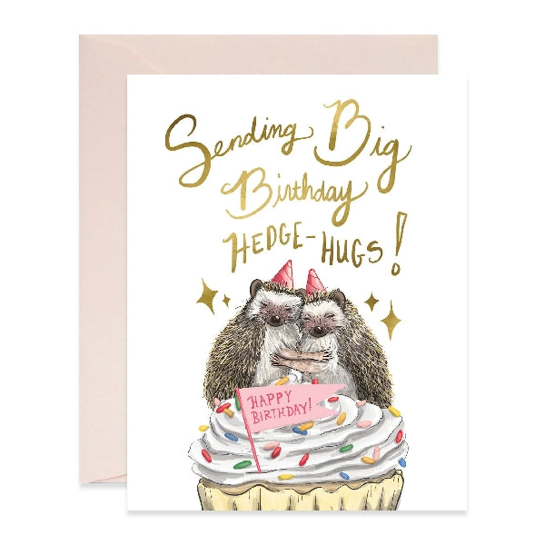 Hedge-Hugs Birthday Card