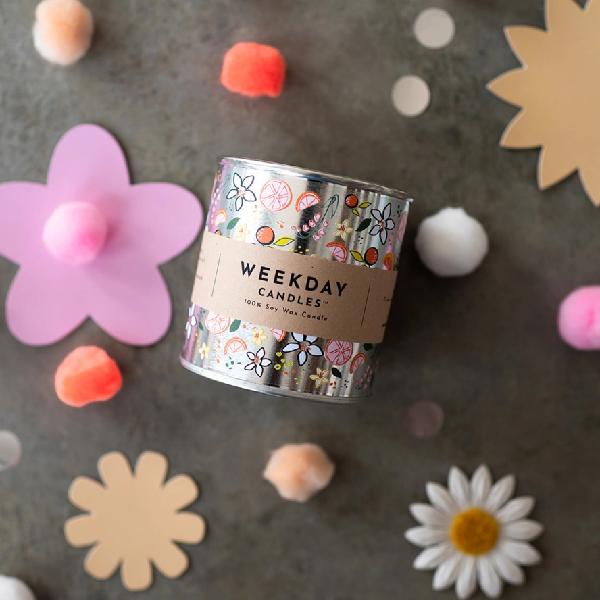 Weekday Candles Paint Tin Candle | Hey Beautiful