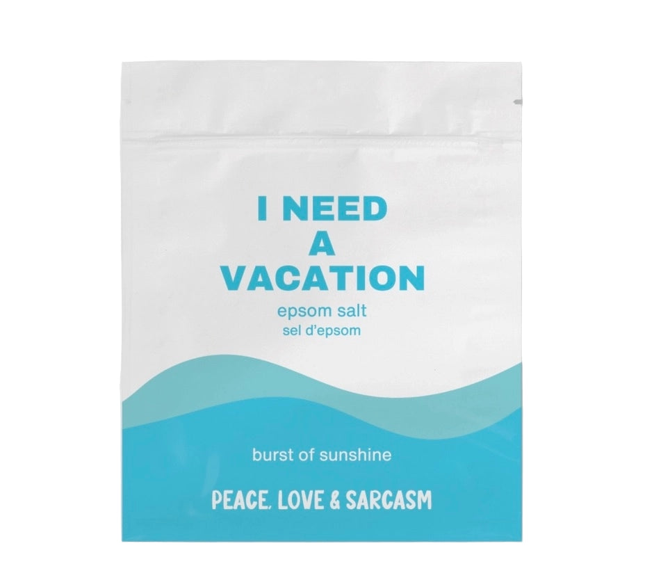 Peace, Love & Sarcasm Epsom Salt Bath Soak | I Need A Vacation