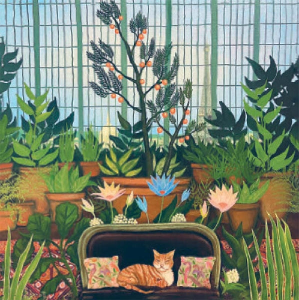 Jungle In Paris Blank Art Card