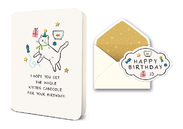 Whole Kitten Caboodle Birthday Card