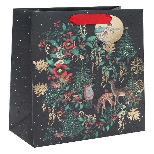 Large Christmas Woodland Gift Bag
