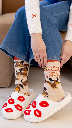 Less Meanies More Weenies Women's Socks