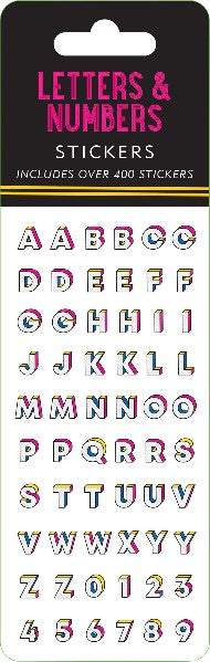 Letters & Numbers Sticker Set