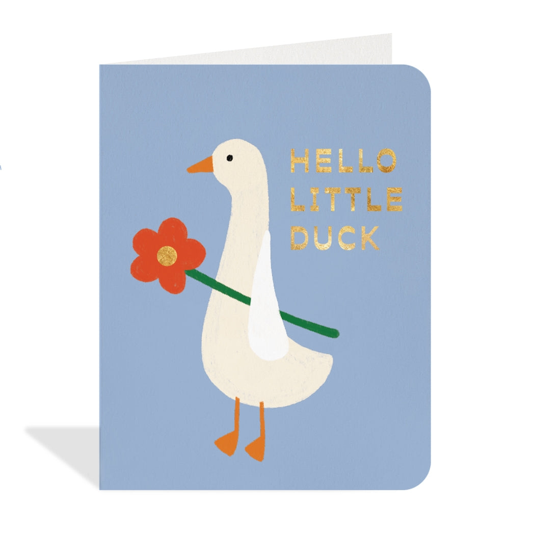 Hello Little Duck Baby Card