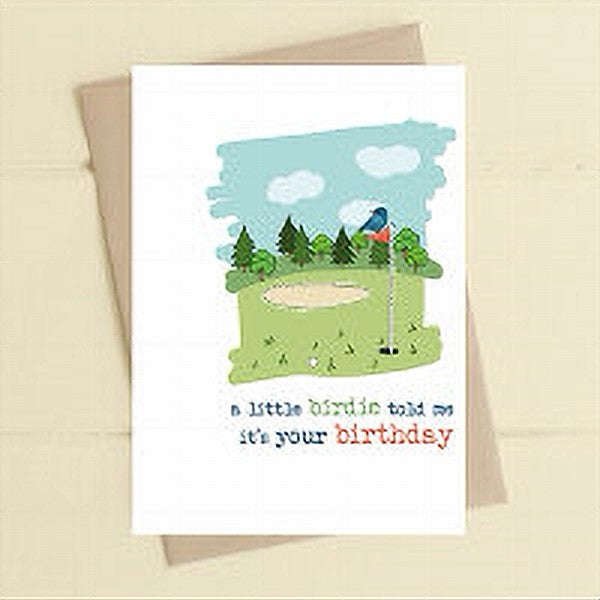 Birdie Golf Birthday Card