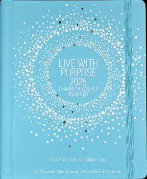 Peter Pauper 2026 14-Month Weekly Planner | Live With Purpose