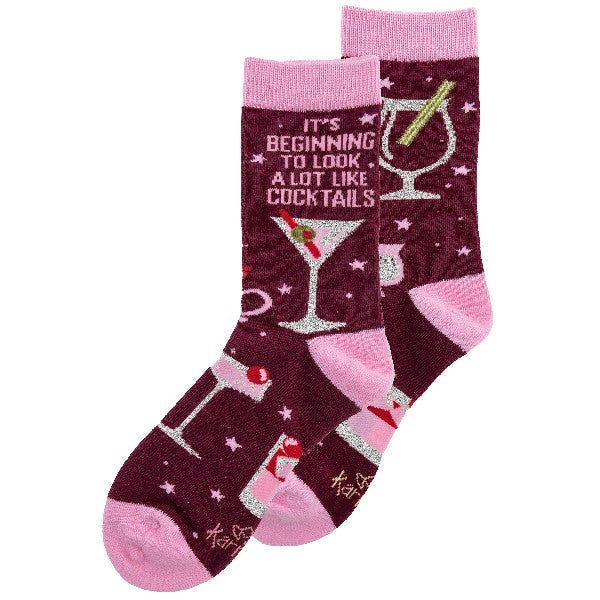 Karma Holiday Socks | Cocktails