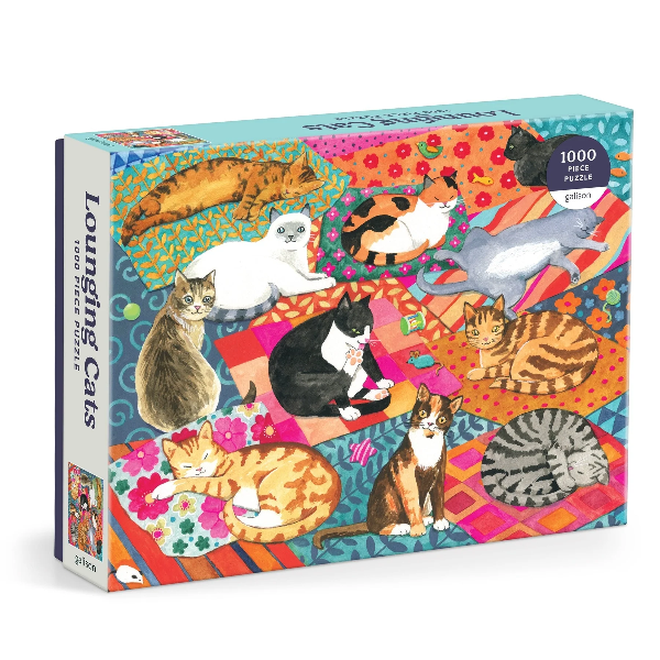 Galison 1000 Piece Puzzle | Lounging Cats