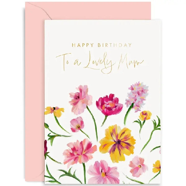 Lovely Mum Birthday Card