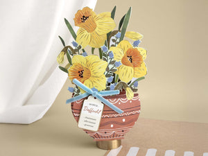 March Birth Flower Pop-Up Card