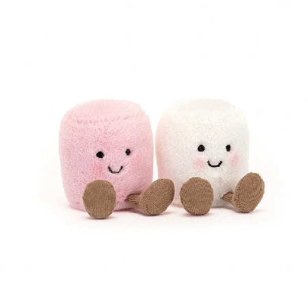 Jellycat Amuseables Pink & White Marshmallows Plush