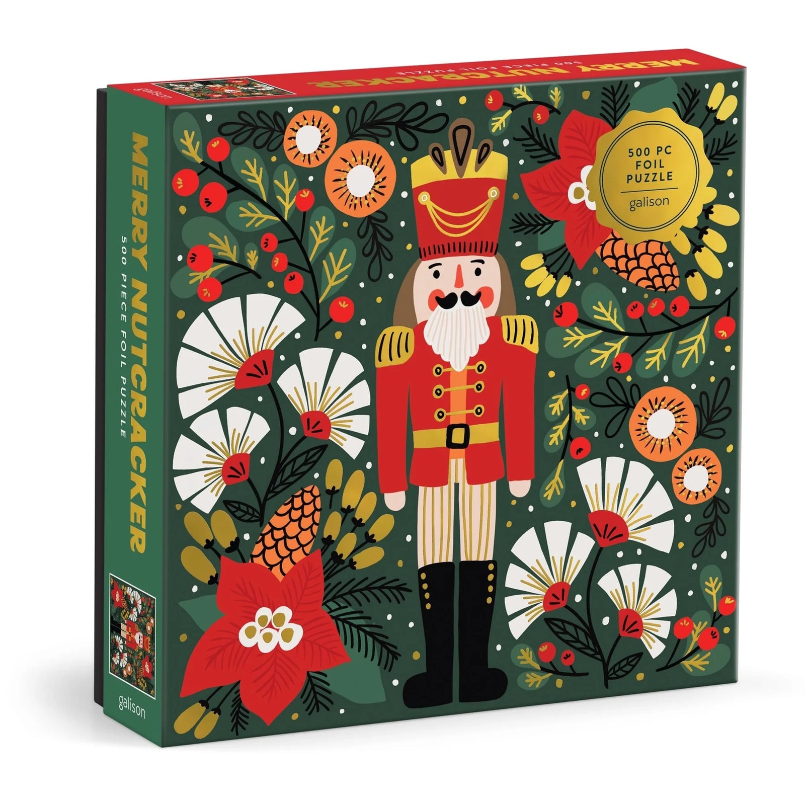Galison 500 Piece Holiday Puzzle | Merry Nutcracker