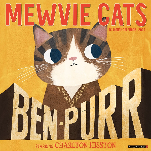 2025 Wall Calendar | Mewvie Cats