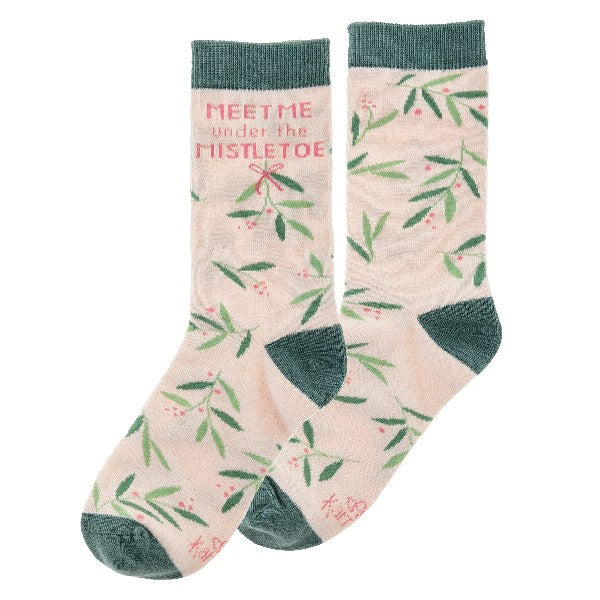 Karma Holiday Socks | Mistletoe