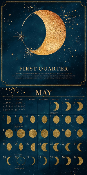 2025 Wall Calendar | Moon Magic