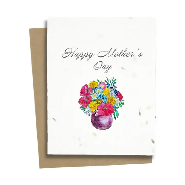 Flower Bouquet Plantable Mother's Day Card