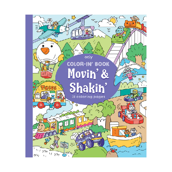 Movin' And Shakin' Color-In-Book