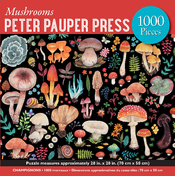 Peter Pauper 1000 Piece Puzzle | Mushrooms