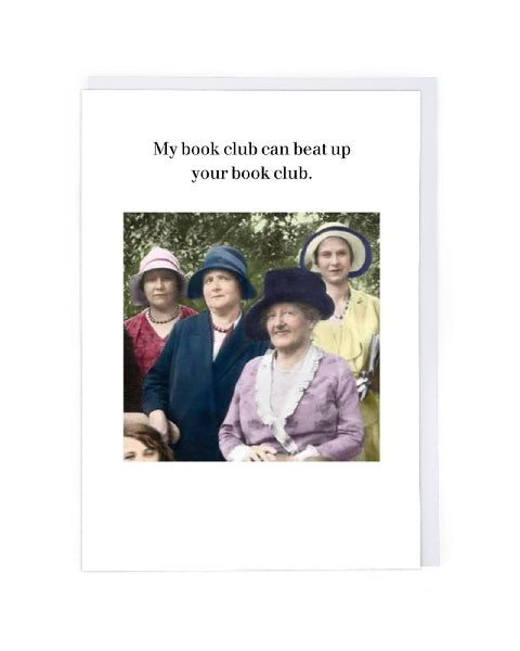 My Book Club Blank Humour Card